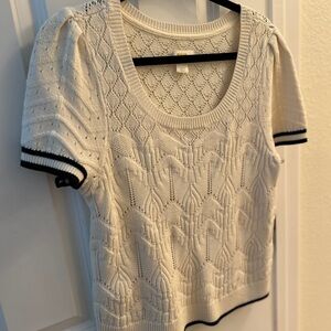 Anthropologie short sleeve sweater